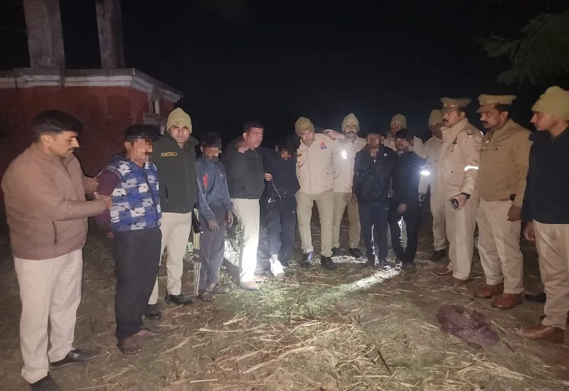 बिजनौर : पुलिस और बदमाशों के बीच मुठभेड़, दो को गोली लगी...6 आरोपी गिरफ्तार 